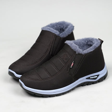 Winter New Cotton Boots Thickened Warm Boots Waterproof Non-slip Snow Boots for Men and Women Middle-aged Old Beijing Cotton Boots