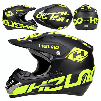 Off-Road Mountain Bike Motorcycle Helmet, Bicycle Riding Downhill Full-Face Helmet for Men and Women, Breathable, Safe, Protective, Lightweight