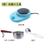 Blue electric stove + 300ml small pot + small spoon