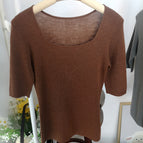 [caramel color] square collar / M (45-52.5kg )