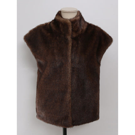 Foreign trade women's fashion South Korea Dongdaemun autumn and winter fur coat mink fur clip Korean horse