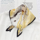 L024-399-01 yellow / 70cm wrinkled square towel