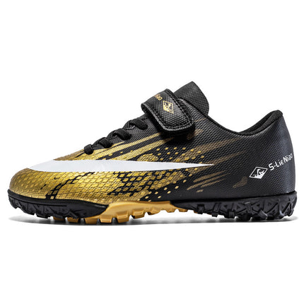 Cross-Border Temu Children's Soccer Shoes Outdoor Sports Training Shoes Boys' Breathable Elementary School Students' Broken-Nail Soccer Shoes Wholesale