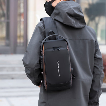 Men's Anti-Theft Password Lock Chest Bag, Travel Essentials, Large Capacity Wholesale, Massive Inventory, Quick Delivery, Customizable Crossbody Bag