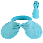 Lake blue / One size fits all straw hat (56-60cm)
