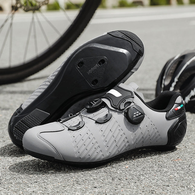 Road Bike Lock Shoes, Bicycle Riding Shoes, Lock-Free Summer Hard-Soled Mountain Bike Breathable and Wear-Resistant Professional Cycling Lock Shoes