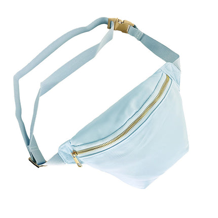 Cross-border Waist Bag Women's High-end High-capacity Rainbow Plaid Printed Chest Bag Multi-functional Waterproof Outdoor Crossbody Backpack