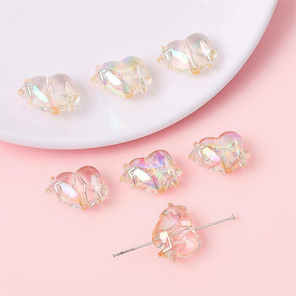 Cross-border hot acrylic colorful stars love beads bracelet necklace beads handmade DIY jewelry accessories wholesale