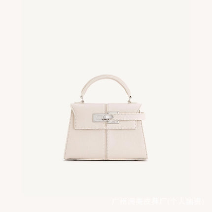 [Cross-border] jwpei ladder bag portable high-end fashion Kelly bag simple shoulder messenger bag leather women's bag