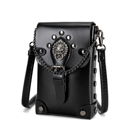 Amazon Cross-border Hot Punk Retro Small Square Bag All-match Women's Shoulder Crossbody Bag MINI Change Satchel