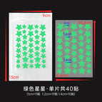 Pe material / 40 star acne patch-green