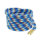 #8630 blue-white-orange+gold metal head / 60cm [4mm wide, one pair]