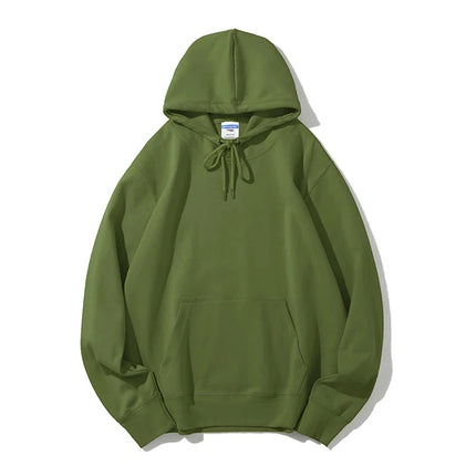 Men's autumn AG300g health cloth solid color hooded vests men's cross-border fashion brand men's coat printing wholesale