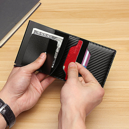 Foreign Trade Rfid Anti-Magnetic Anti-Theft Men's Wallet Aluminum Alloy Card Holder Metal Card Holder Bank Card Holder Wallet Money