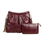 Oily wine red