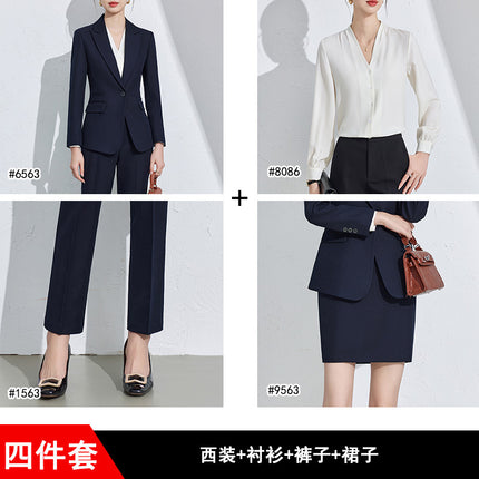 Business Suit suit Women's Spring and Autumn High-end Interview Formations High-end Sense Tooling Temperament Work Clothes Suit Jacket