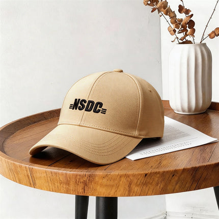 Baseball Cap for Men, New Spring/Summer Trendy Korean Style Embroidered Versatile Hard-Brimmed Large Brim Sun Protection Visor Cap