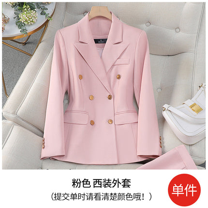 High-End Suit 2024 New Fashion Elegant Goddess Style Professional Wear Beauty Salon Suit Two-Piece Set