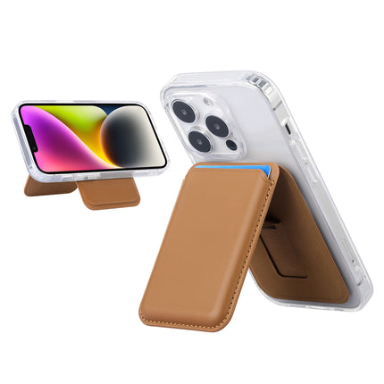Suitable for iPhone 17 Strong Magnetic Magsafe Card Holder Official Color Multi-Functional Stand Storage Wallet Clip