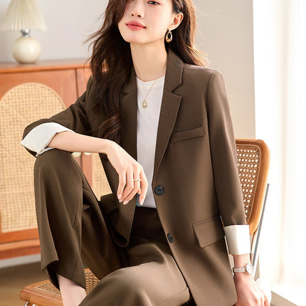 Suit suit Women's Professional Business Dress Interview College Students Advanced Sense Temperament Commuter Women's Front Desk Work Clothes