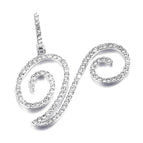 Silver single letter V
