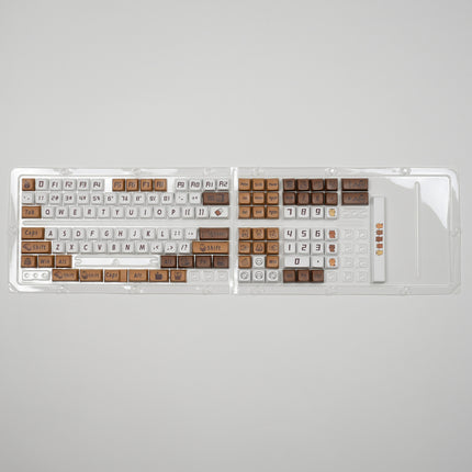 XDA Height Pacha Dog Theme Pattern Yellow Green Keycap Thermal Sublimation Mechanical Keyboard Cap Small Full Set PBT Keycap