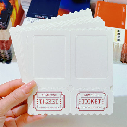 TICKET retro ticket stub reversed light and shadow photo ticket stub box blank ticket stub homemade light and shadow photo in stock