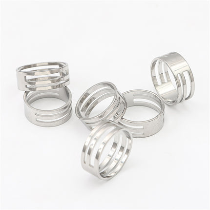stainless steel ring auxiliary opening closed ring tool opener ring handmade diy material jewelry tool