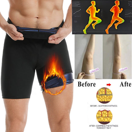 Outdoor Men's Running Fitness Sports Body Shaping Sweat Pants Sauna Coated Casual Sweat Shaping Pants