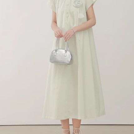 New Chinese Style National Style Exquisite Mint Mambo Green dress Women's Summer High-end Elegant Long Dress