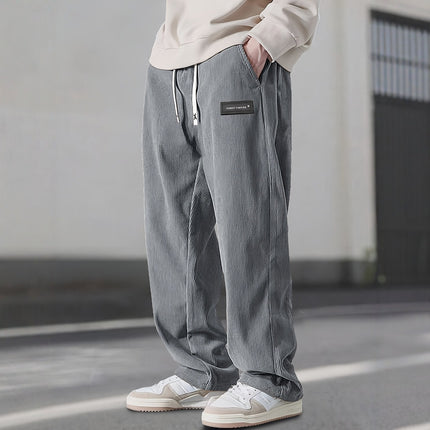 Cross-Border European Size American Casual Pants Amazon's Popular Drapey Smart Pants Barn Style Straight Corduroy Long Pants