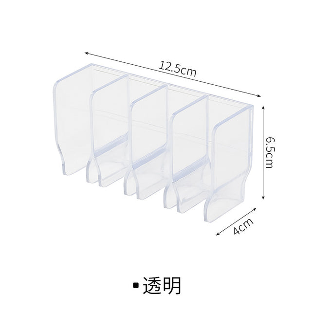 Wall-mounted non-perforated toilet facial cleanser storage rack cosmetics rack mirror cabinet toothpaste drain holder