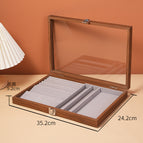 Walnut grain four-in-one jewelry box [necklace]]