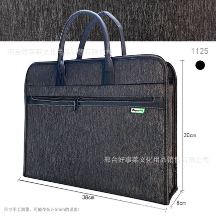 Multi-functional Briefcase Storage Handbag File Bag Large Capacity Meeting Bag Business Office Storage File Bag