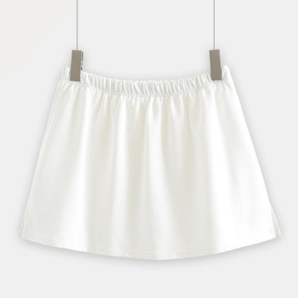 Sweater bottoming artifact fart curtain hem spring and autumn skirt stacked cover butt all-match cotton inner white skirt