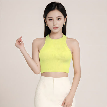 Fitness Coach Recommends No-Padded Yoga Bra Nylon High-Elastic Quick-Drying Sports Vest for Women Multi-Color Spring and Summer