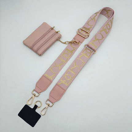 Hot-selling mobile phone strap replaceable detachable hand strap with coin purse mobile phone lanyard Amazon cross-border