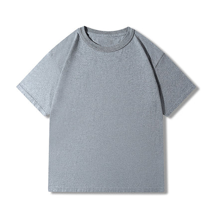 Sanben needle 300g heavy T-shirt cotton drop shoulder European size loose national fashion youth cotton round neck T-shirt custom printing