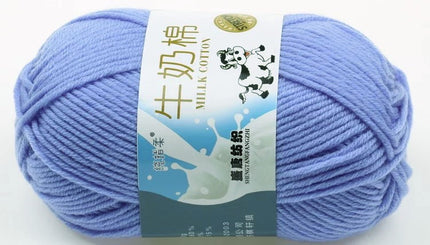 Five-Strand Milk Cotton Wool Ball Wholesale Medium Thick Thread Crochet Doll Shoes Scarf Handmade DIY Knitting Material Package