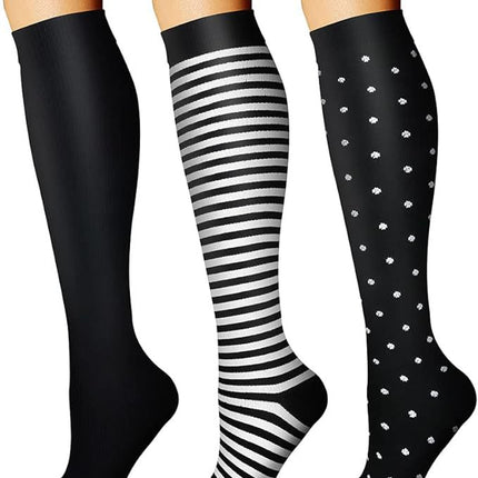3 pairs of series cross-border sports compression socks stockings calf socks compression socks jump rope elastic socks riding socks