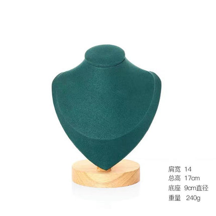 Solid Wood Figure Neck Display Stand Necklace Display Stand Jewelry Display Stand Jewelry Jewelry Storage Stand