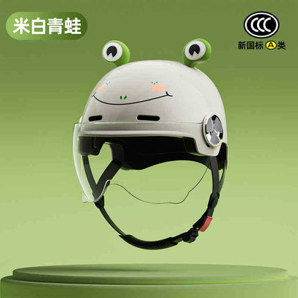 2025 new helmet electric car female cute new national standard 3C certification motorcycle hat summer