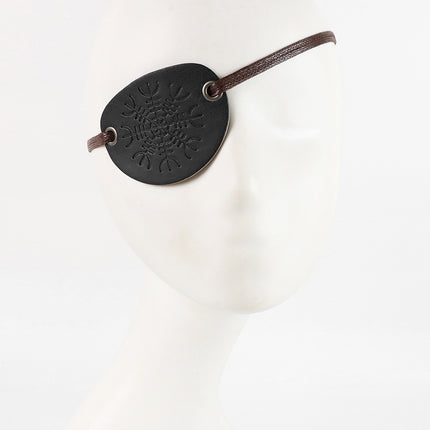 Halloween Pirates of the Caribbean Single Eye Mask Vintage Leather Single Eye Mask Medieval Gothic Single Eye Mask