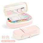 Retractable pencil case-pink
