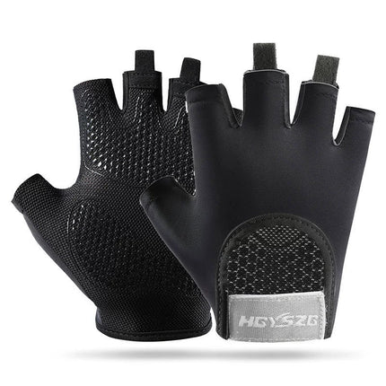 Sports and Fitness Half-Finger Gloves for Men and Women, Wear-Resistant Shock-Absorbing Palm Guards, Outdoor Sports Yoga Breathable Fitness Non-Slip Gloves