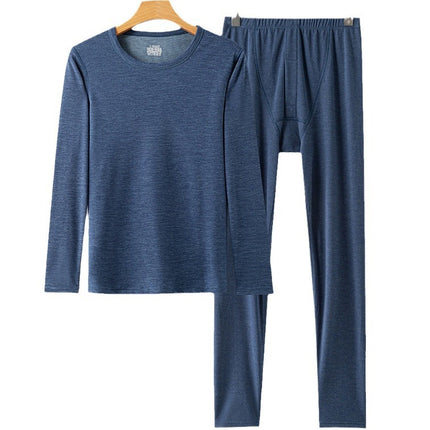 Cashmere Silk Men's and Women's Thermal Underwear Set Winter Brushed Autumn Clothes Autumn Pants Thermal Underwear