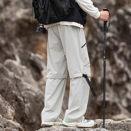 New Spring Waterproof Anti-Wrinkle Water-Repellent Mountain Camping Hiking Couple's Outdoor Cargo Pants for Men
