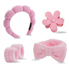 Pink-petal clip five-piece set (opp bag)