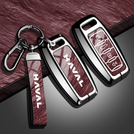 Suitable for Haval H6 Key Cover Third Generation National Trend Version Alloy Shell F7 Haval M6 Plus Big Dog Keychain H2