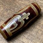 Aquarius dzi bead [14*40mm]